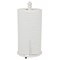 Home Basics Lattice Collection Cast Iron Paper Towel Holder, White